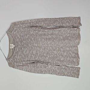 St. John's Bay gray and tan long sleeve shirt 2 pack